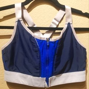 Fabletics Zoe High Impact Sports Bra Blue